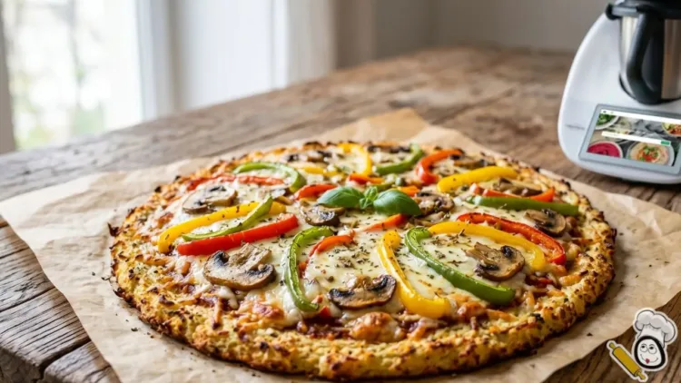 receta masa pizza keto vegana coliflor thermomix