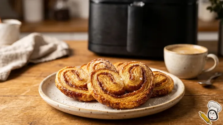 receta palmeras hojaldre freidora de aire
