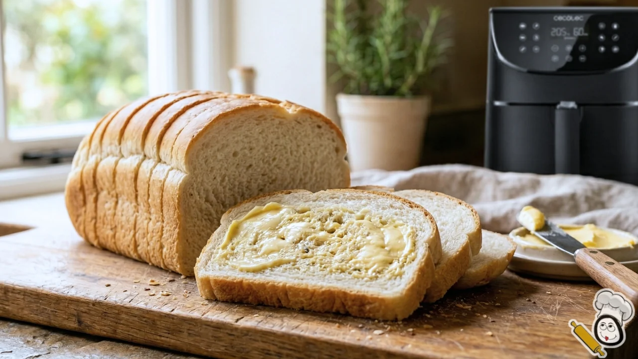 receta pan de molde freidora de aire