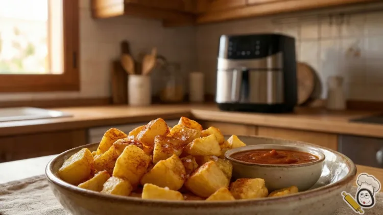 receta patatas bravas freidora de aire