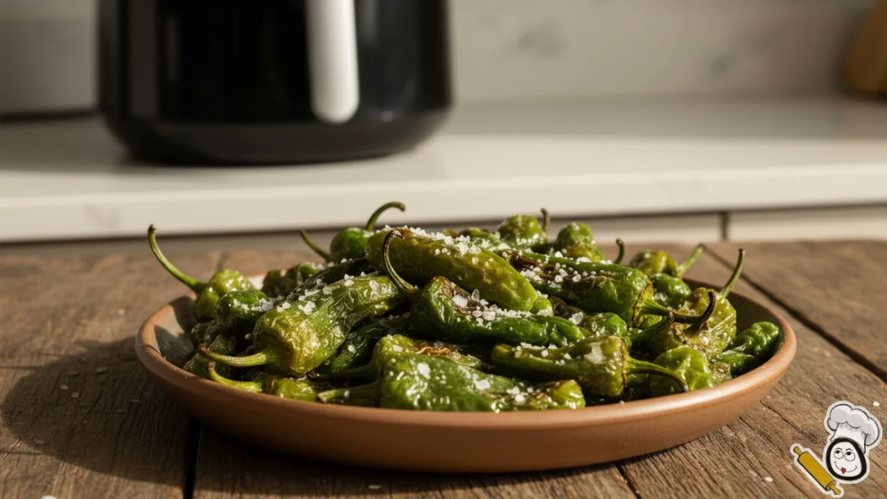 receta pimientos de padron freidora de aire