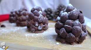 receta pinas de chocolate con cereales receta navidena casera