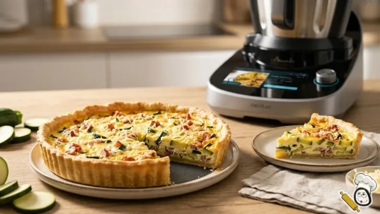 receta quichen de calabacin bacon