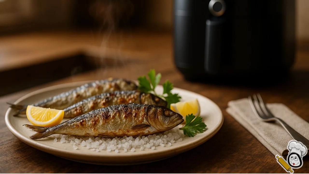receta sardinas freidora de aire