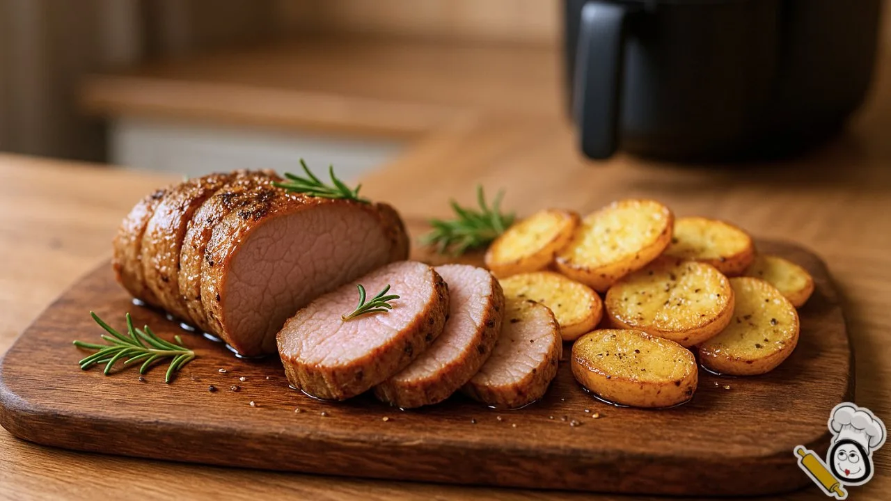 receta solomillo de carne de cerdo freidora de aire