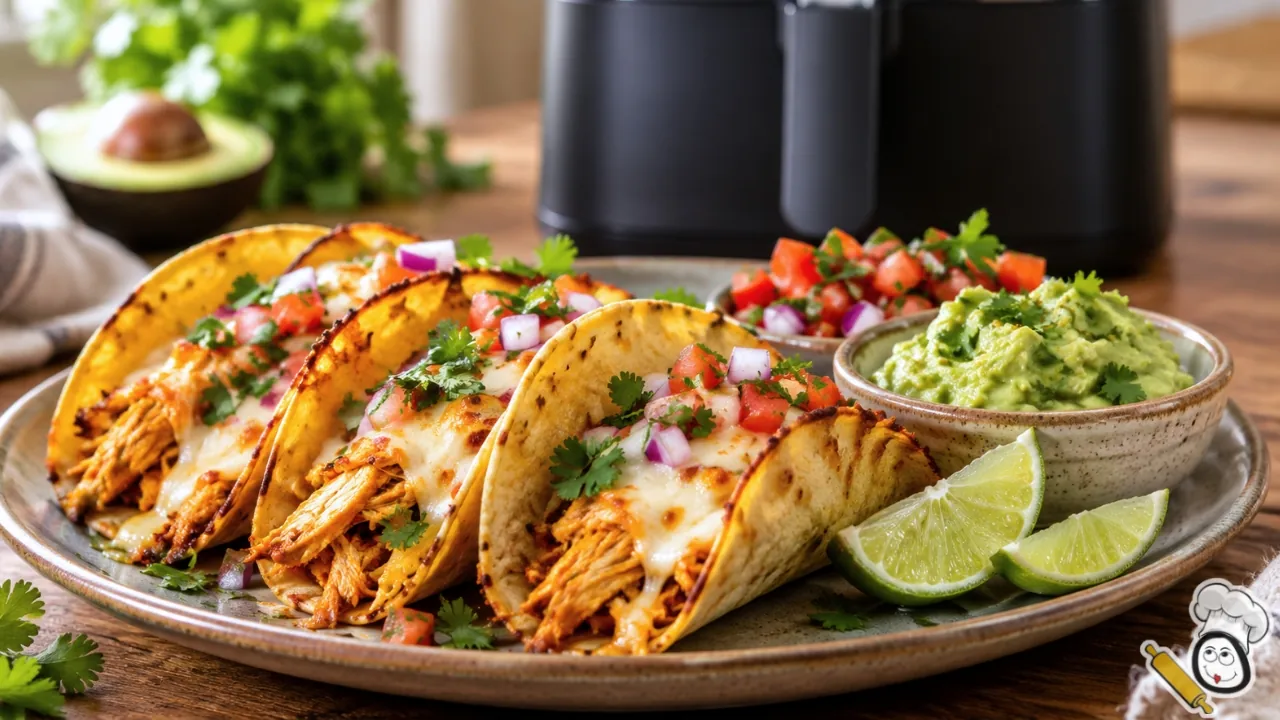 receta tacos pollo freidora de aire