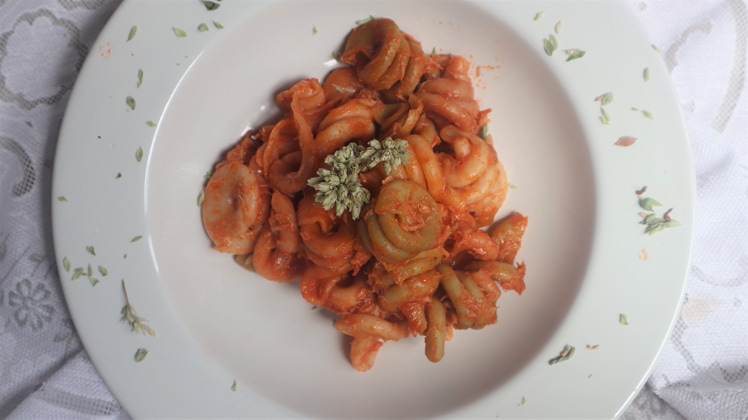 receta trottole vegetales atun tomate