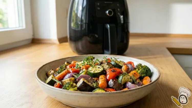 receta verduras asadas guarnicion freidora de aire