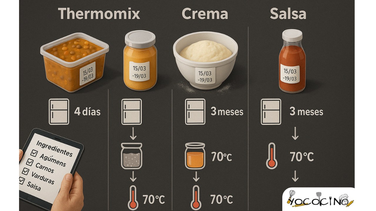 tabla conservacion ingredientes recetas thermomix