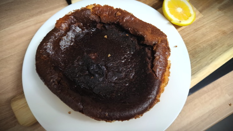 tarta de queso freidora aire receta facil rapida