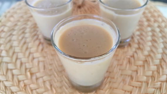 Como hacer con Thermomix natillas caseras de horchata