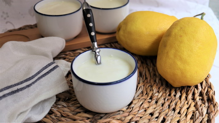 Como hacer con Thermomix yogur para beber con sabor limón