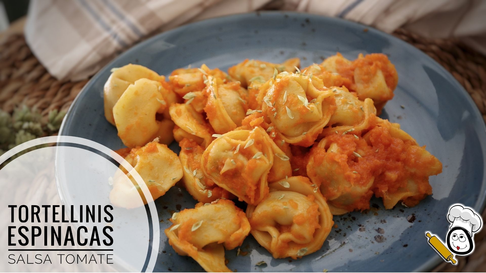 Cómo hacer tortellinis con espinacas con salsa de tomate en Thermomix